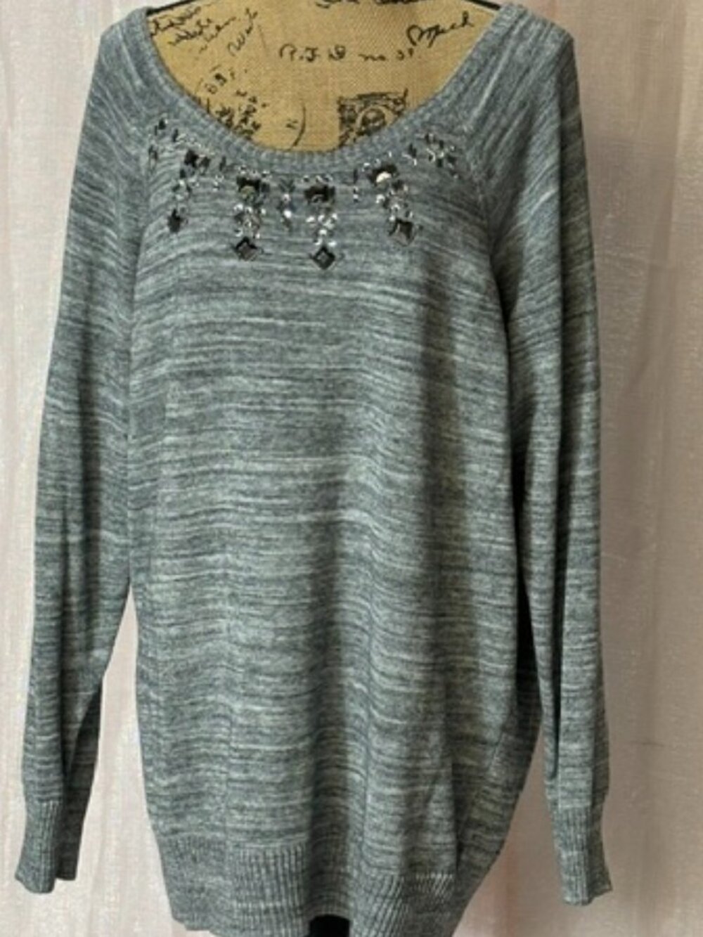 TORRID Grey Embellish Tunic